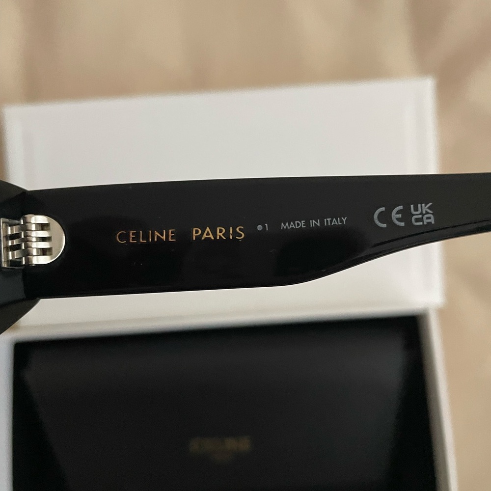 Celine Triomphe Cat Eye Sunglasses with Silver Hardware - Picture 5 of 8